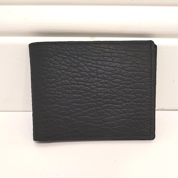 Nakara Other - Nakara Namibia Tannery Water Buffalo Hide Full Grain Leather Wallet Blac…